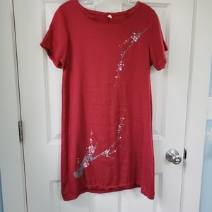 Unique Mini dress red floral